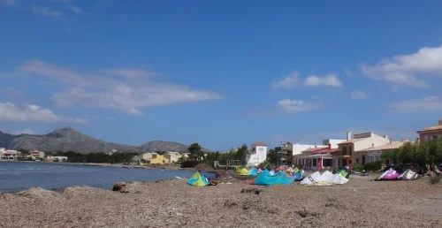 mallorca kiteschool learn kitesurfing in Pollensa bay best Mallorca kitespot