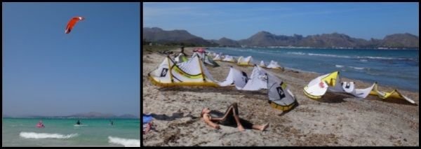 5 andere-Tage Wind Kite Schule in Alcudia Juni Juli