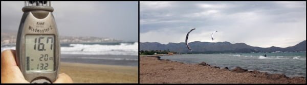 anemometro kitesurf en Mallorca cursos en vientos adecuados
