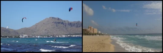 1 a clear day can turn unto a storm kitesurfing mallorca in April