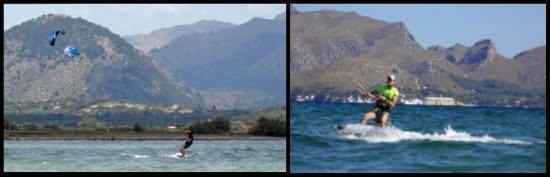 1 navegar con viento ligero kitesurf mallorca