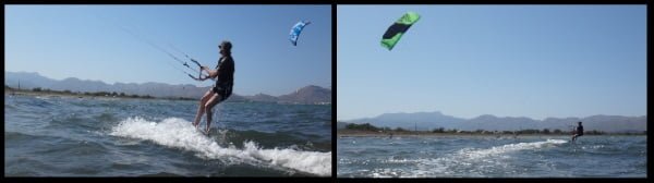 2 kitesurfen lernen anfänger deutsche kitekurs Mallorca in Juni