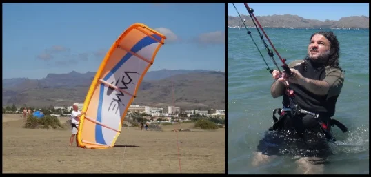 3 poco viento y kite grande mallorca kiteschool en abril
