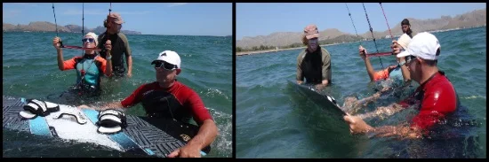 3 Wasserstart auf Mallorca Kite Kurse im April Harald Can Pastilla