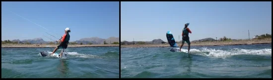4 Lilli Kitesurfen lernen im April Flysurfer Kiteboard