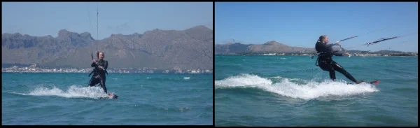 Flysurfer Kiteboard XL Flysurfer Kite Kurs Mallorca Juli beste Kiteschule Mallorca