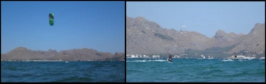 Kitesurfing-Kurse in voller Geschwindigkeit auf Mallorca im Juni Julia kiten lernen