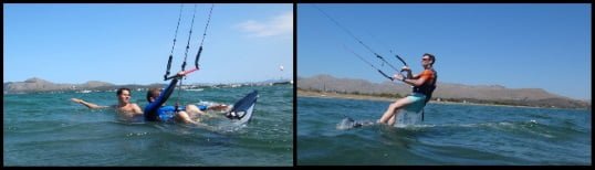 learn kitesurfing at 12 knots kitesurfing mallorca