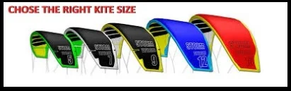 elige el tamaño de cometa correcto para el viento