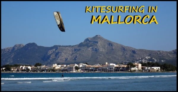kitesurfing lessons in Mallorca S'Albufereta kite spot in June