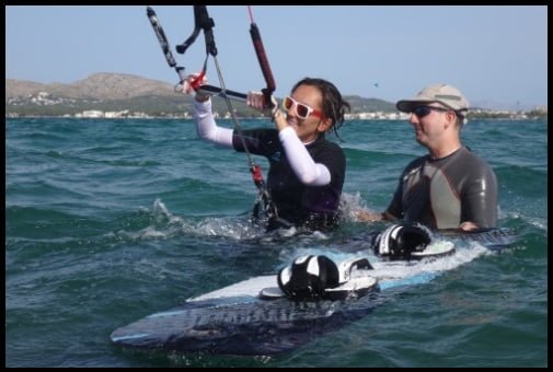 mallorca kiteschool register - our kiteschool in Mallorca kite courses in July