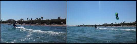 und da gehts Julia kitesurfen mallorca juni kitesurf-kurs Alcudia