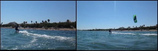 und da gehts Julia kitesurfen mallorca juni kitesurf-kurs Alcudia