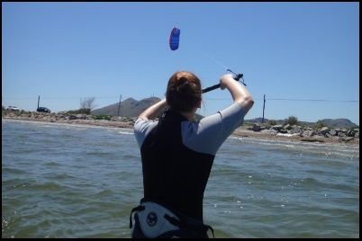 1 Mandy kiten lernen in Juni Mallorca kiteschool