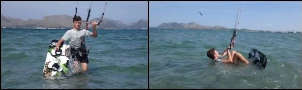 1 Vicente kitesurfing course of 6 hours in Mallorca in August