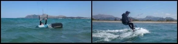 2 Alberto se levanta en la tabla flyboard XL Alcudia en Junio