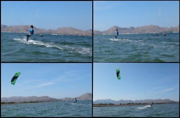4 Von Beginn des Kurses, Michi zeigte große Aufmerksamkeit Mallorca kiteschool