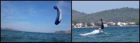 5 end of the kite lessons kite course 6 hours in Mallorca August 2017