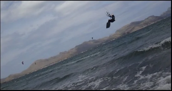 5 nähert sich der Landung Kitesurfen Mallorca