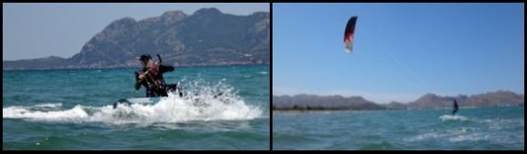 6 Marcel kitesurfing on his 3 days kite course in May Alcudia