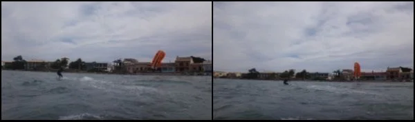 9 Es Barcares Kitesurf auf Mallorca Alcudia Razak erster Wasserstart und Ausritte