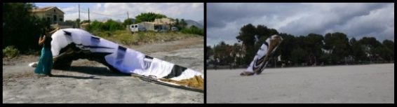 Drachenvorbereitung - Füllen der Foil