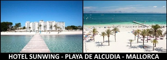 Hotel Sunwing Playa de Alcudia kitesurfing lessons with www mallorcakiteschool com
