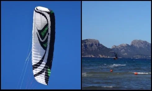 Kite passiert die 14 Knoten West-Nordwest, die jetzt wehen