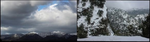 Mallorca am winter Die Dicke der Schnee war bis zu 50 cm