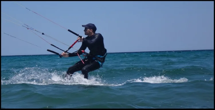 Marcel kite course in mallorca in May wind in Mallorca
