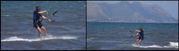 anfänglich als großer Kite-Tag begann flysurfer kitekurs in Mai