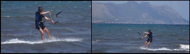 anfänglich als großer Kite-Tag begann flysurfer kitekurs in Mai