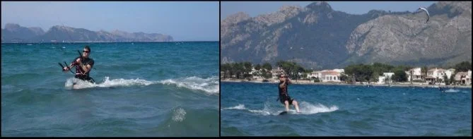 der Kampf und die Höhen und Tiefen kitekurs mallorca in Juli