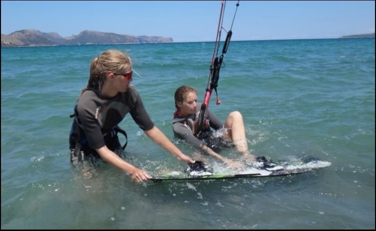 ein ganz normaler Tag mallorca Kiteschule