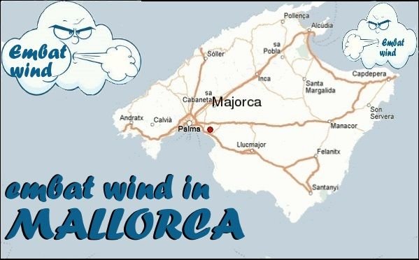 embat wind in Mallorca in June