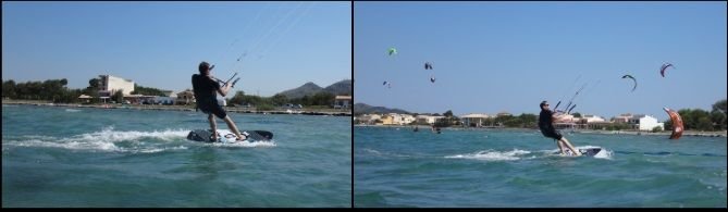 großen Erfolg und kleine und unvermeidbare Fehler kitekurs in Juli auf Pollensa