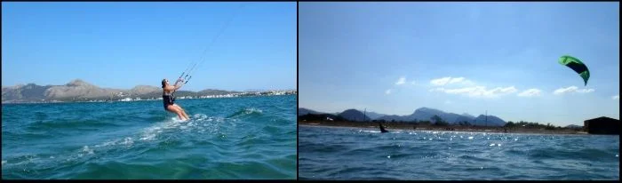 in the bay of Pollensa have not been blowing but perfect thermal winds Mallorca