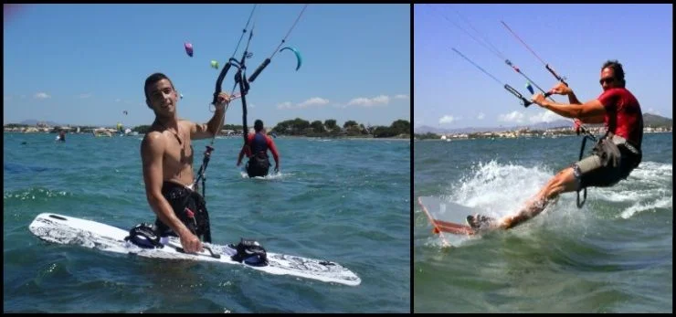 kitesurfen kurs auf Palma de Mallorca in Juni