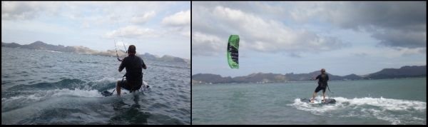 unseren Freunden Darren und Richard treffen auf Mallorca Juni kitekurs