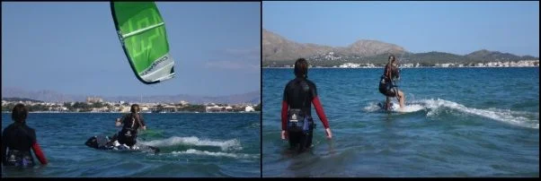 wind in Mallorca for kite course in Juni Alcudia Pollensa Bay