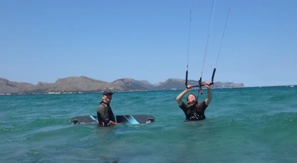 1 Vanessa kite student Swiss Mallorca kite course in May