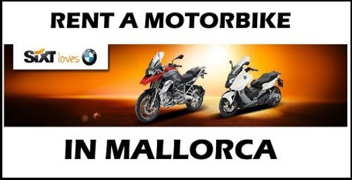 2 rent a motorbike with sixt in Mallorca no wind day