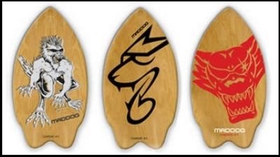 3 Skim Boards ermöglichen das Gleiten