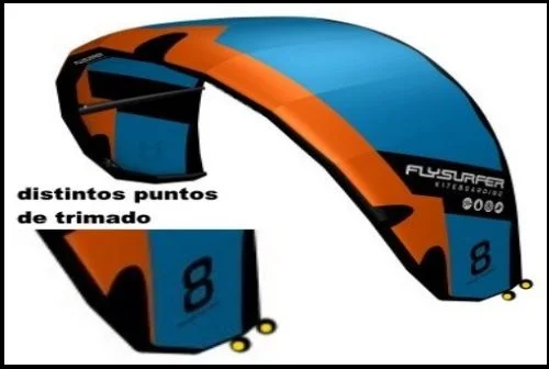3 distintos puntos de trimado mallorca kiteschool