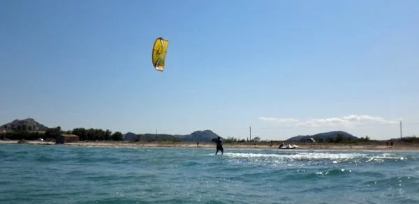 5 Your stance it is very important, front leg must kept stretched kite course in May Mallorca Alcudia