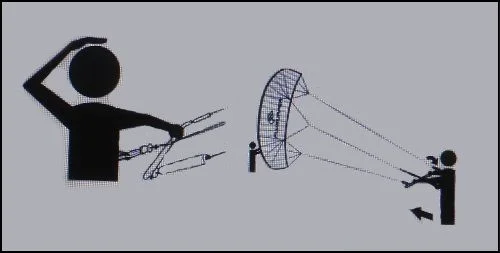 kitesurfen schule auf mallorca Um den Drachen zu senken, signalisieren