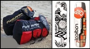  3 Drachen flysurfer kiteschule mallorca und Bretter
