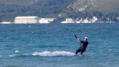6 Pollensa kiteschool Military Base Port of Pollensa www mallorcakiteschool com