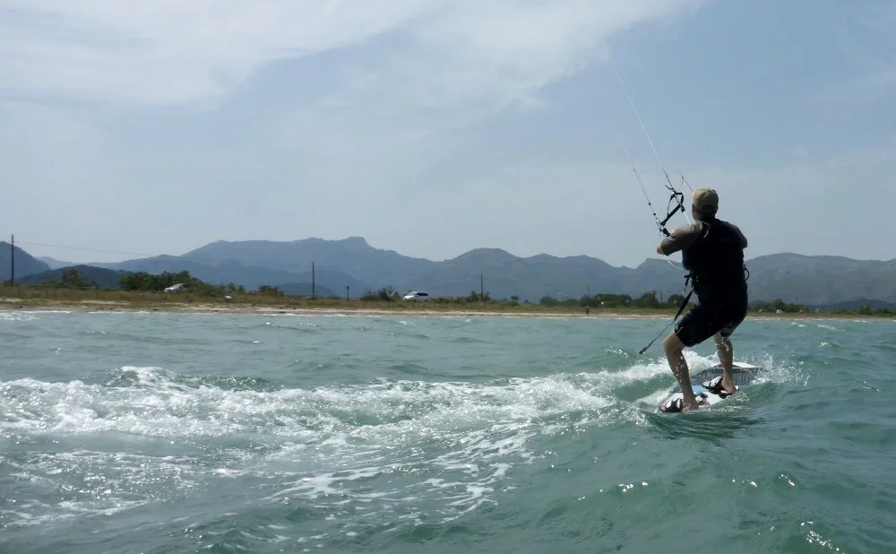 riding forward, holly winds of July in Mallorca