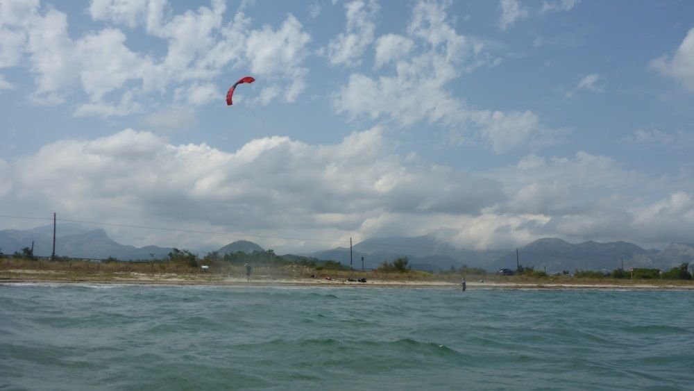 1 aterrizar el kite escuela de kitesurf en Mallorca